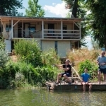 Cottage Mobilný domček priamo pri brehu rieky Váh
